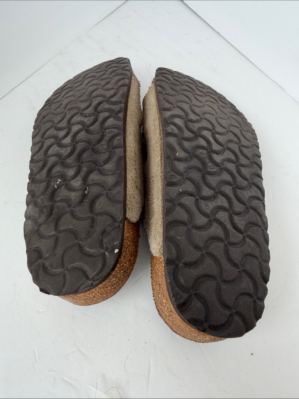 Birkenstock Suede Two-Strap Sandals in tan size 10 - Picture 5 of 6